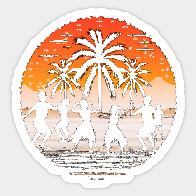 Traditional Hula Dance Sticker by soulfulprintss8